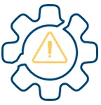icone avec sigle attention pour la captation vidéo sur des site réglementé comme SEVESO